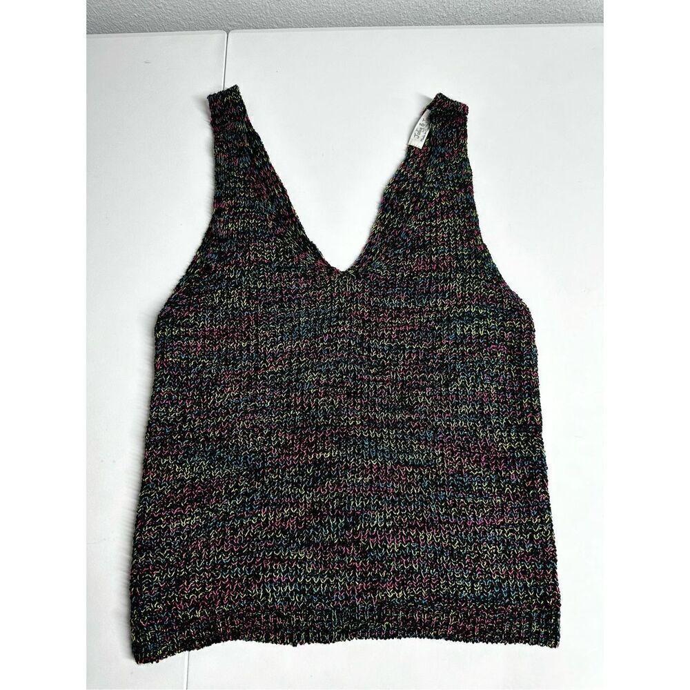Jolie & Joy Women's Bohemian Bright Color Knit Tank Top Size M